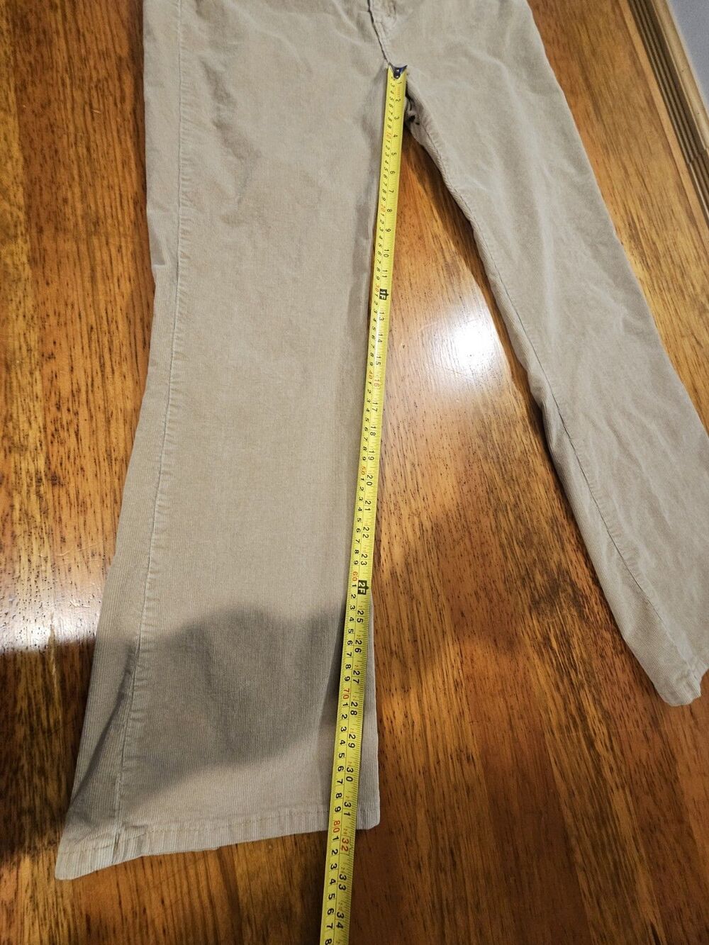 Levi’s 526 Slender Bootcut Corduroy Pants Womens 16M Tan Khaki 36x32 Y2K 2009 - Picture 6 of 9